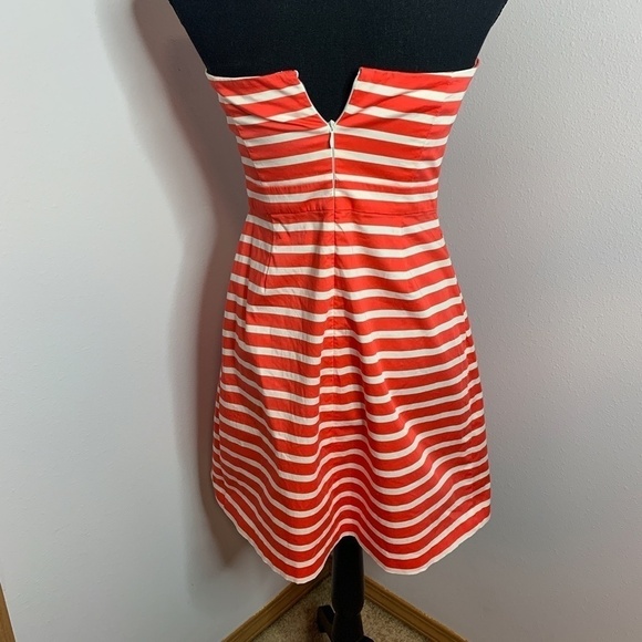 GAP Red and White Striped Strapless Dress - Picture 4 of 8